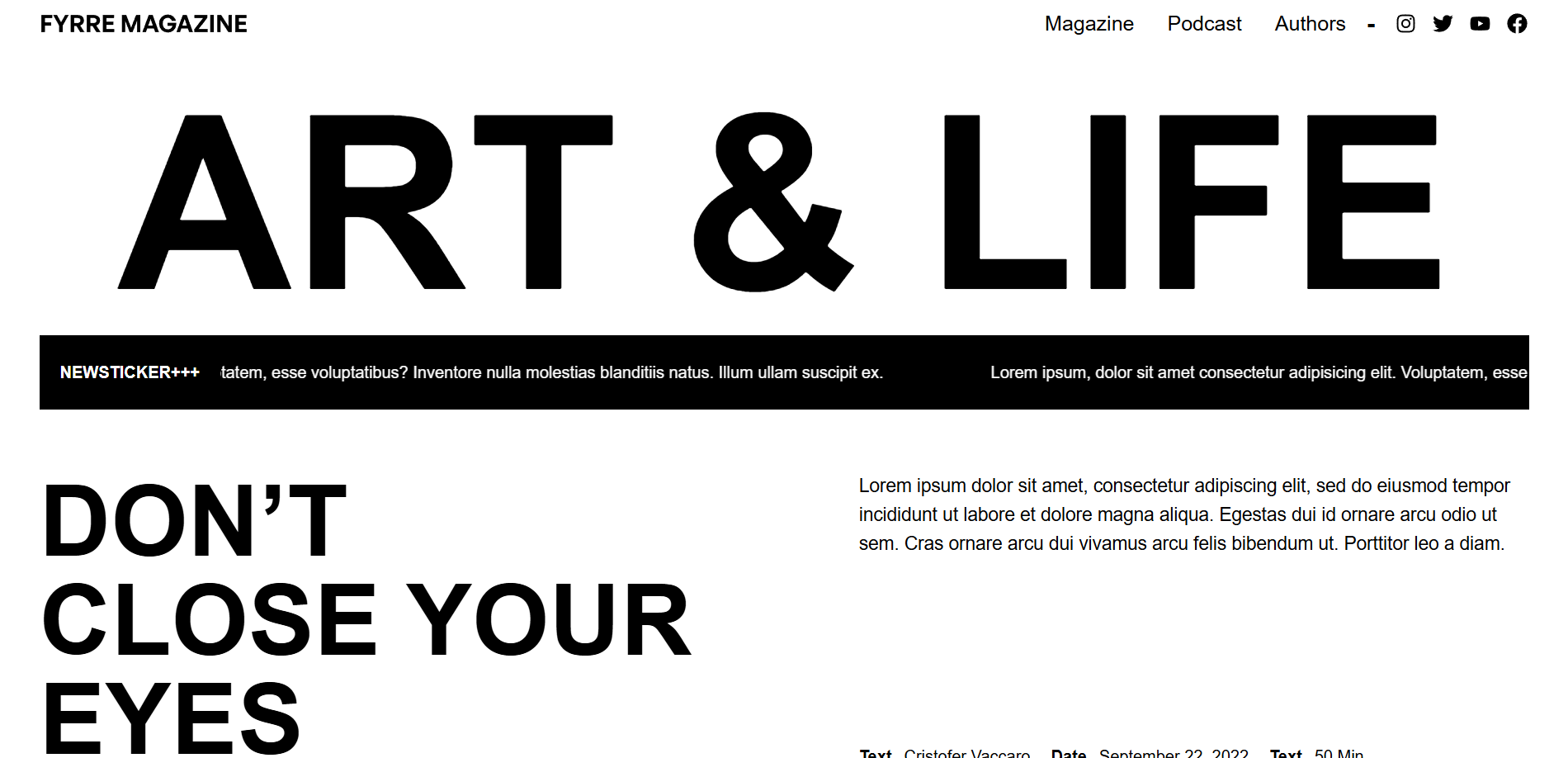 Fyrre Magazine